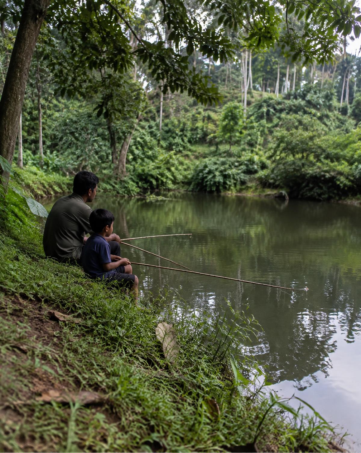 The Water along a South Coorg estate walk