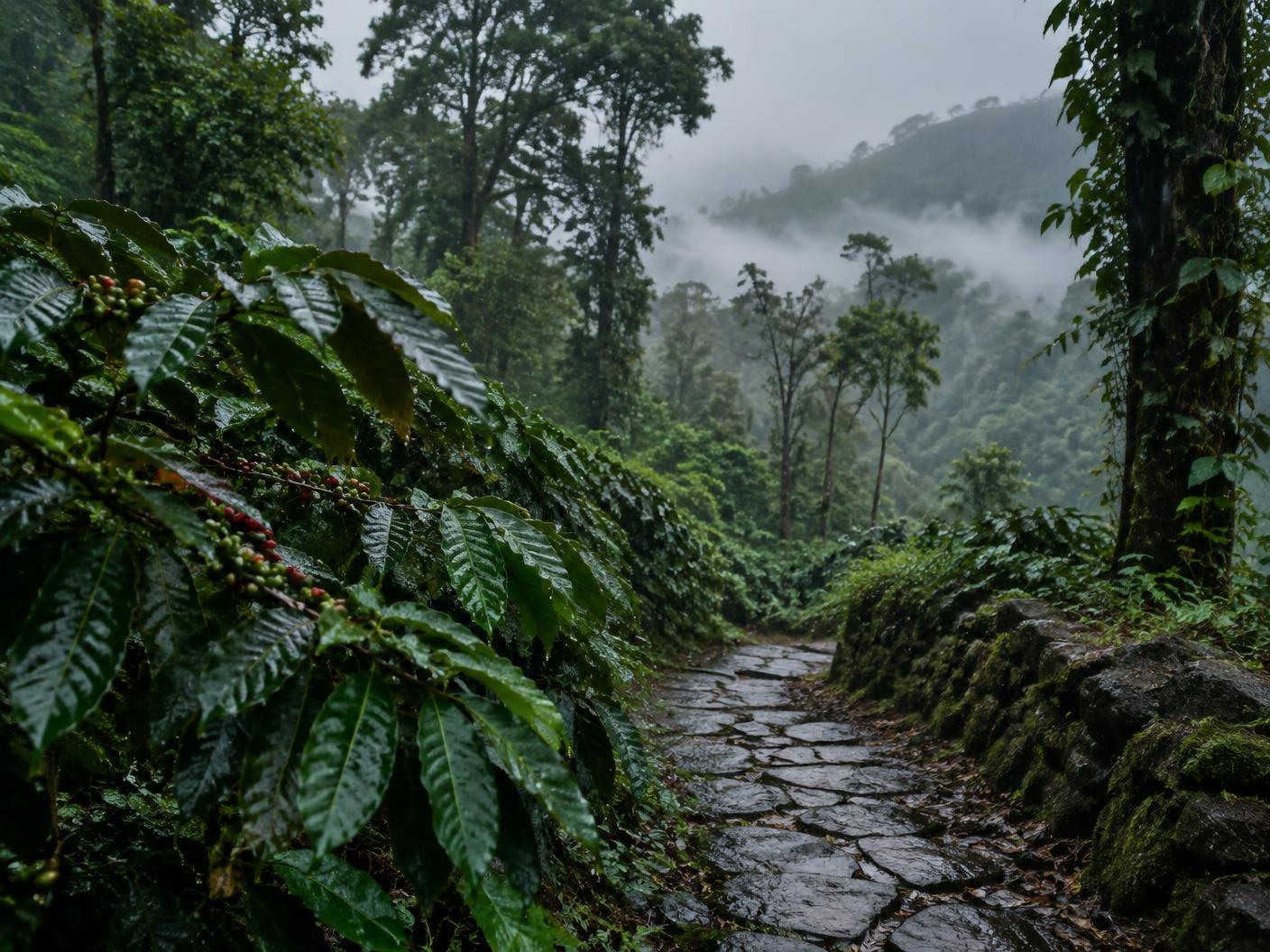 South Coorg landscape representing the journey towards Irupu Falls
